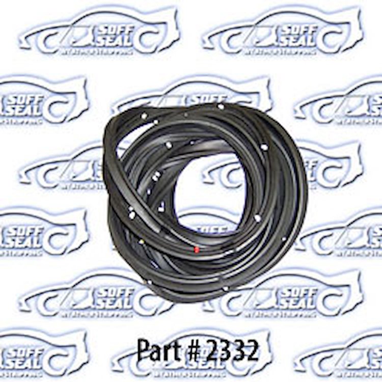 Door Weatherstrip W/ Clips 65-66 Chevrolet Biscayne, Belair, Cadillac, Oldsmobile, Buick, Pontiac 2 Door Sedan