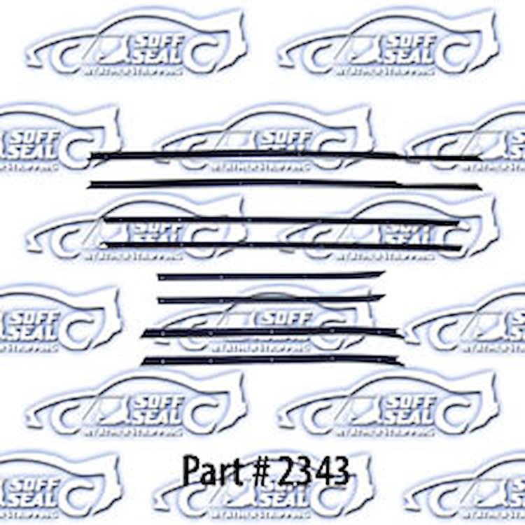 Window Weatherstrip Replacement Style 67-68 Chevrolet Impala, Convertible