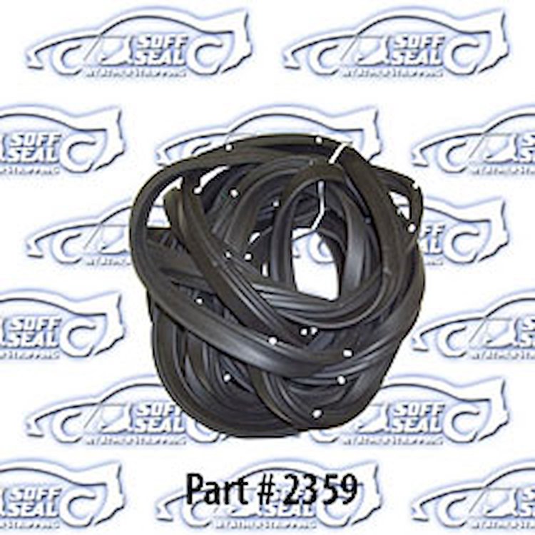 Door Weatherstrip W/ Clips 77-84 Chevrolet, Oldsmobile, Cadillac, Buick, Pontiac 2 Door Sedan