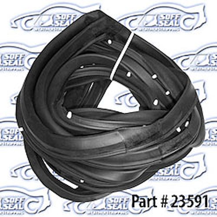 Door Weatherstrip - Rear W/ Clips 77-90 Chevrolet, Cadillac Fleetwood, Pontiac