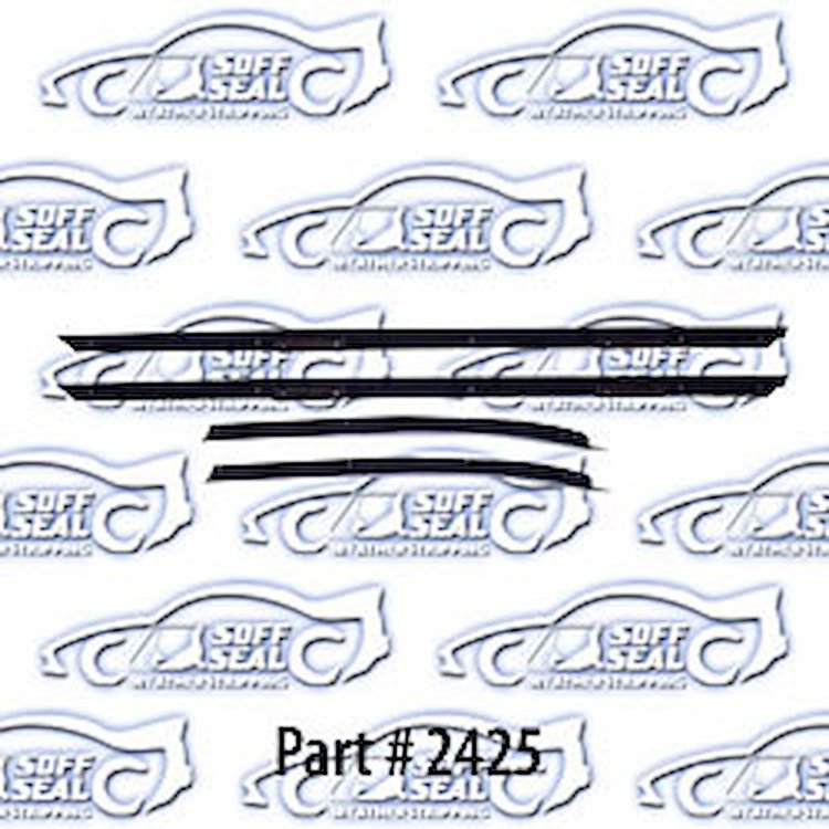 Window Weatherstrip Replacement Style - Outer Only 71-75 Chevrolet Impala, Caprice Convertible