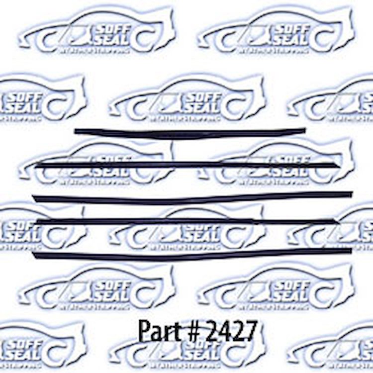 Window Weatherstrip - Original Style W/ Round Bead 65-66 Chevrolet Impala 4 Door Hardtop