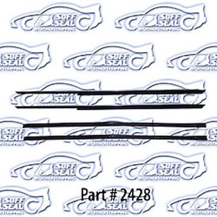 Window Weatherstrip - Original Style W/ Round Bead 63-64 Chevrolet 4 Door Station Wagon