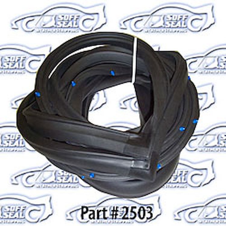 Door Weatherstrip - Rear, W/ Clips 1977-89 Chevy, Oldsmobile Custom Cruiser, Cadillac, Pontiac