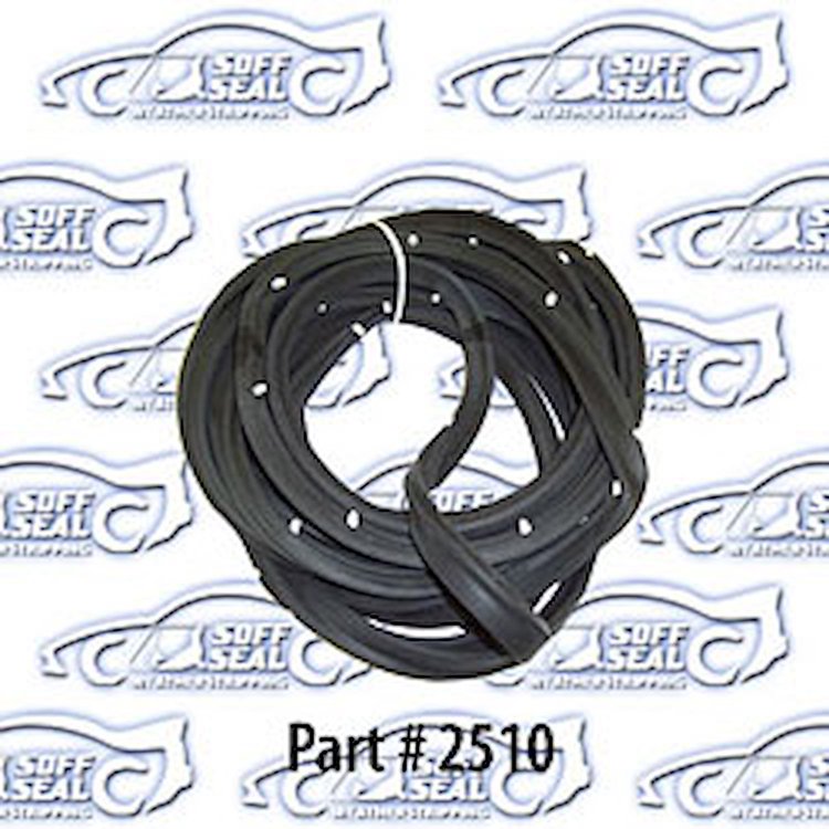 Door Weatherstrip - Front, W/ Clips 69-70 Chevrolet Biscayne, Belair, Impala, Cadillac, Buick La Sabre, Wildcat, Pontiac