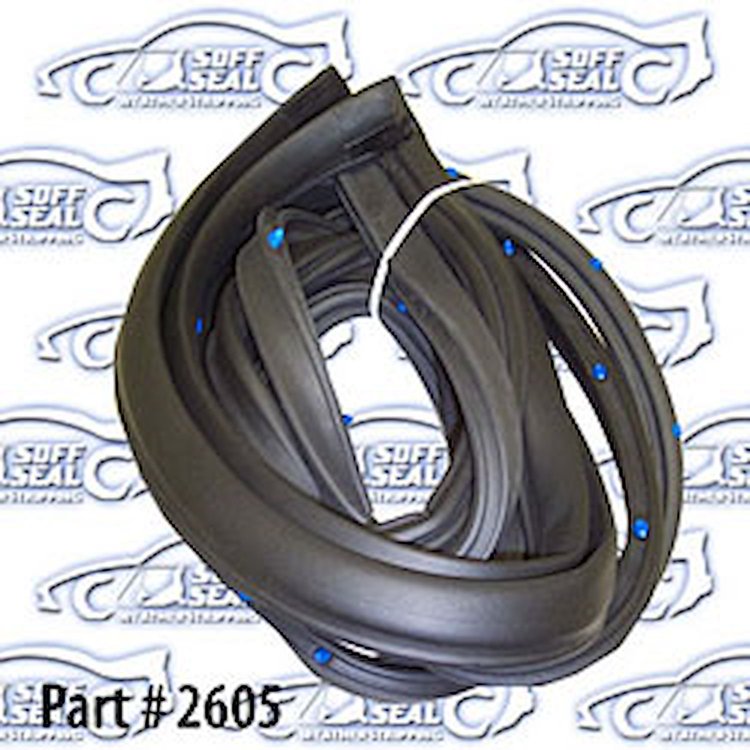 Door Weatherstrip - Front, W/ Clips 85-91 Buick Electra, Oldsmobile 98