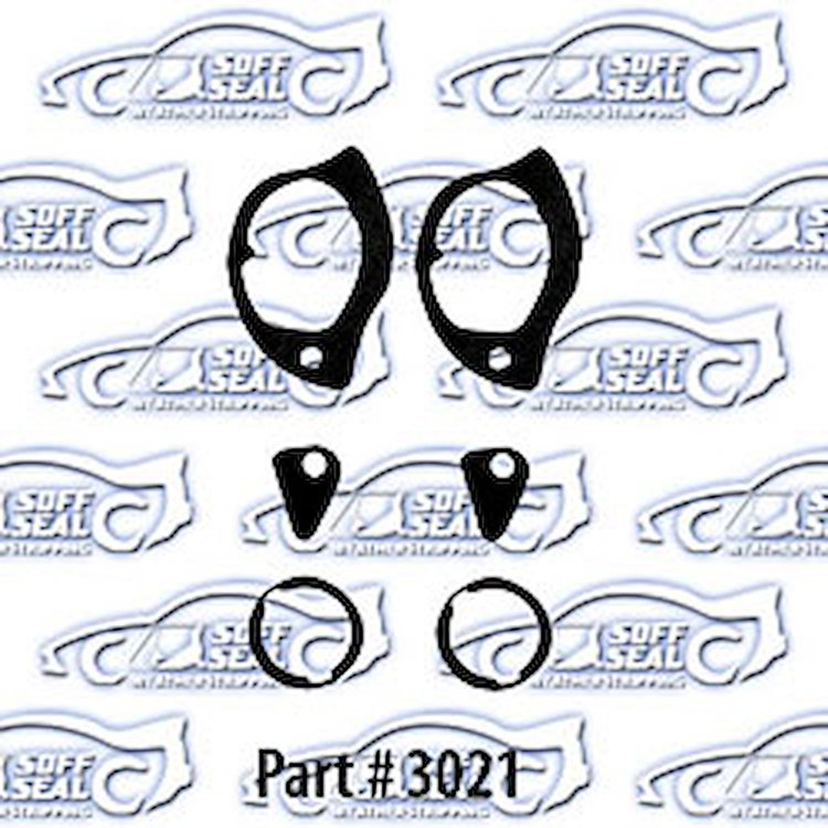 Door Handle & Lock Gaskets Set 64-72 Chevrolet Nova, Camaro, Chevelle, Monte Carlo, Pontiac, Olds
