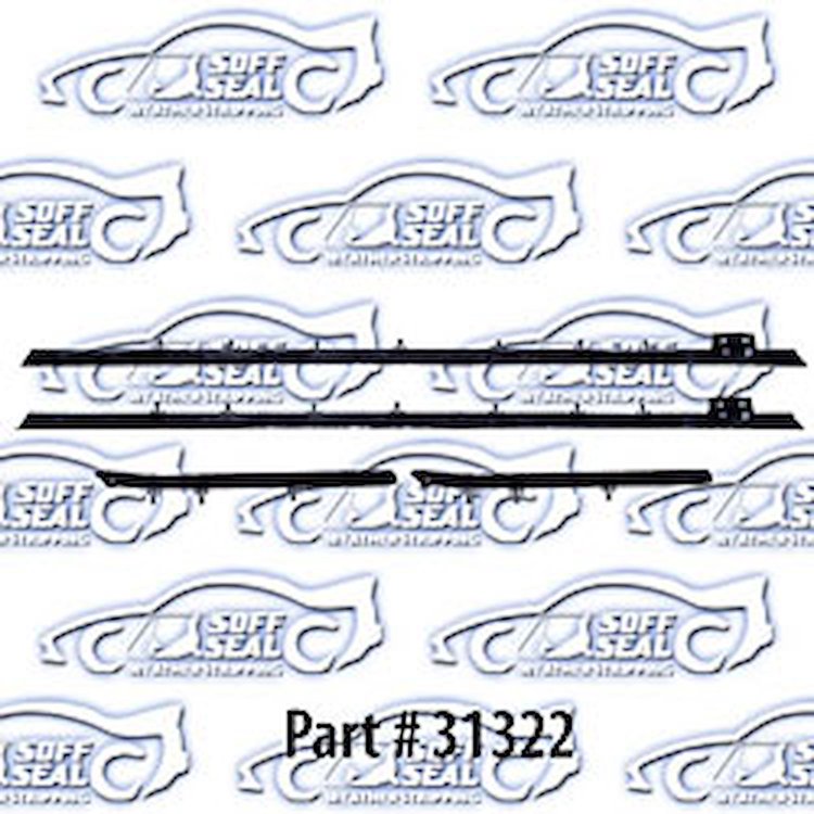 Window Weatherstrip - Original Style W/ Round Bead - Outers Only 67 Chevrolet Camaro, Pontiac Firebird