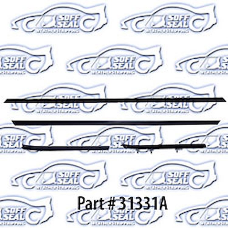 Window Weatherstrip - Original Style W/ Round Bead 68-69 Chevrolet Camaro, Deluxe Interior