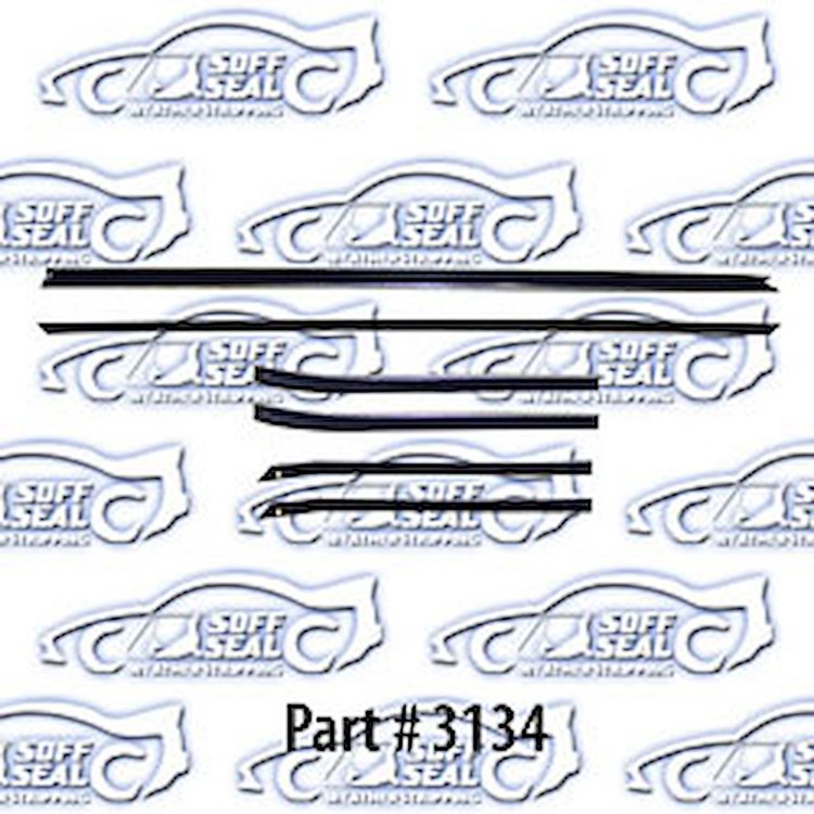 Window Weatherstrip - Original Style W/ Round Bead 68 Chevrolet Camaro, Pontiac Firebird, Standard Interior