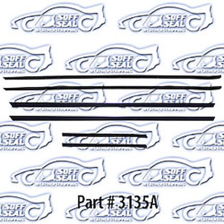 Window Weatherstrip - Original Style W/ Round Bead 68 Chevrolet Camaro, Pontiac Firebird, Deluxe Interior
