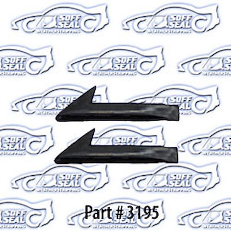 Front Door Glass Seals 82-92 Chevrolet Camaro, Pontiac Firebird, 2 Door Coupe