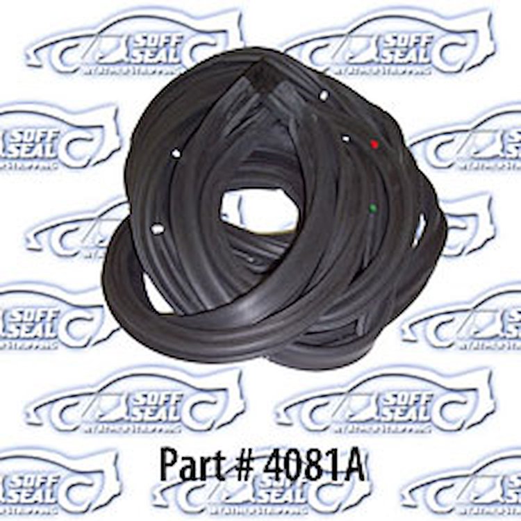 Door Weatherstrip - Rear W/ Clips 68-74 Chevrolet II Nova 73-74 Buick Apollo