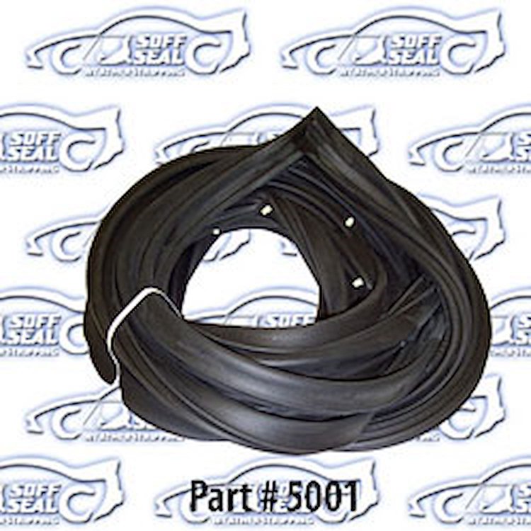 Door Weatherstrip - Front W/ Clips 64-67 Chevrolet Chevelle, Pontiac Lemans, Oldsmobile Cutlass 4 Door Sedan Wagon