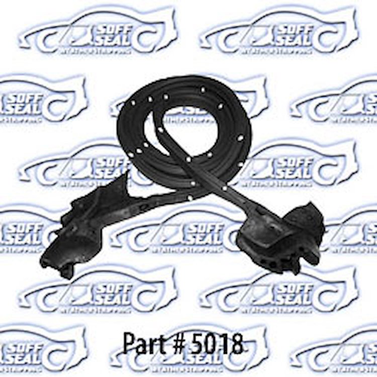 Door Weatherstrip W/ Clips & Molded Ends 73-77 Chevrolet Monte Carlo 2 Door