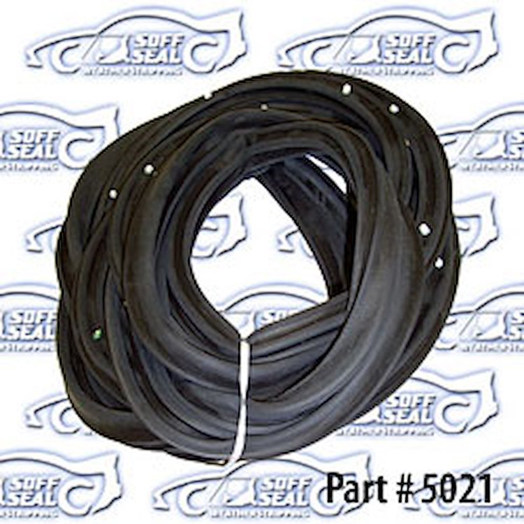 Door Weatherstrip - Rear W/ Clips 68-72 Buick Cutlass Vista Cruiser 4 Door Sedan Station Wagon