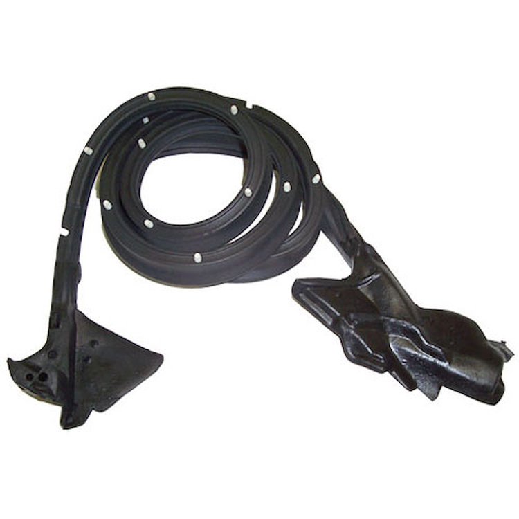 Front Door Weatherstrip W/ Clips & Molded Ends 73-77 Chevrolet Malibu, Buick Skylark, Oldsmobile Cutlass