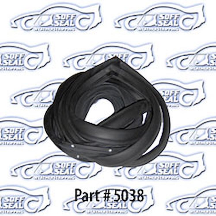 Door Weatherstrip - Rear W/ Clips 78-87 Chevrolet Malibu, Buick Regal, Oldsmobile Cutlass, Pontiac Lemans
