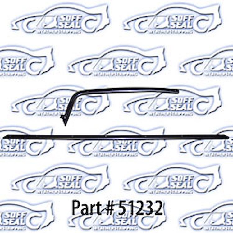 Window weatherstrip, original style with round bead, outers 70-72 Chevrolet Chevelle 2 Door Hardtop