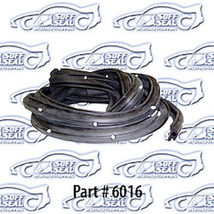 Trunk weatherstrip with clips 57 Pontiac Star Chief