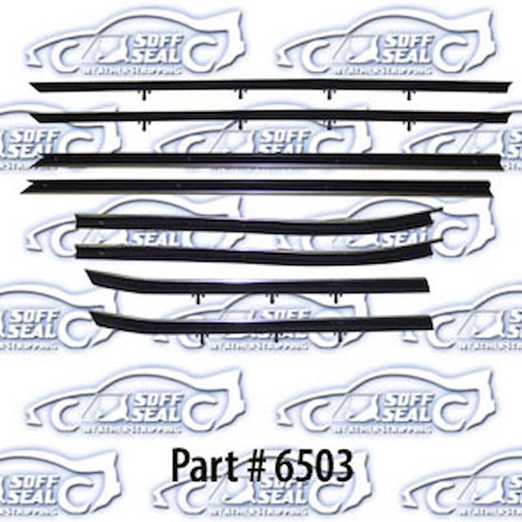 Window weatherstrip for 68 Pontiac GTO, LeMans Convertible