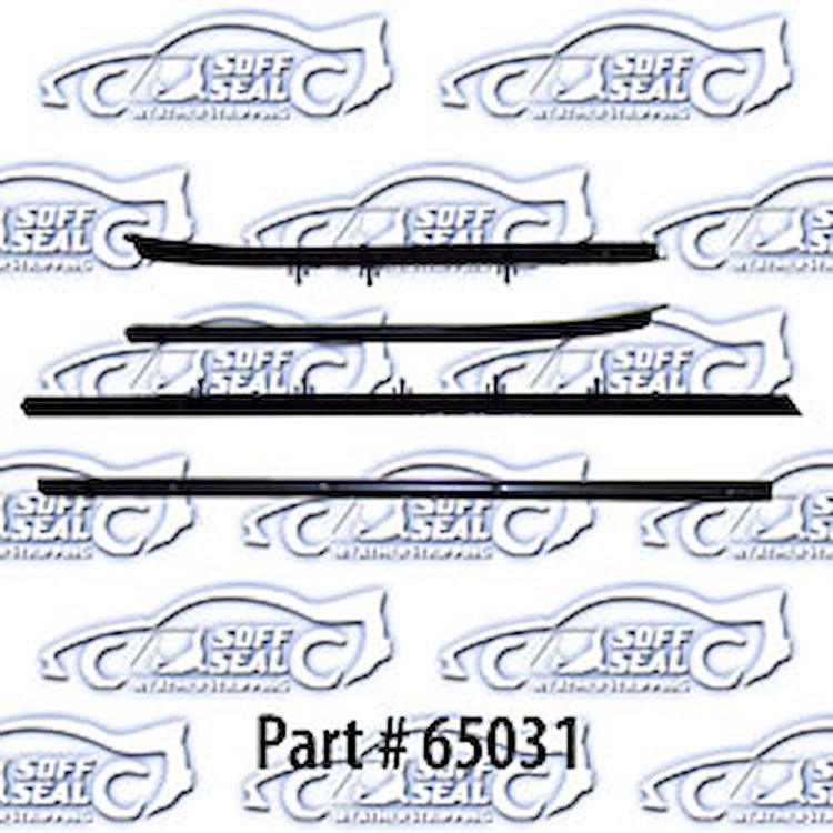 Window weatherstrip, original style with round bead 68 Pontiac GTO, LeMans Convertible