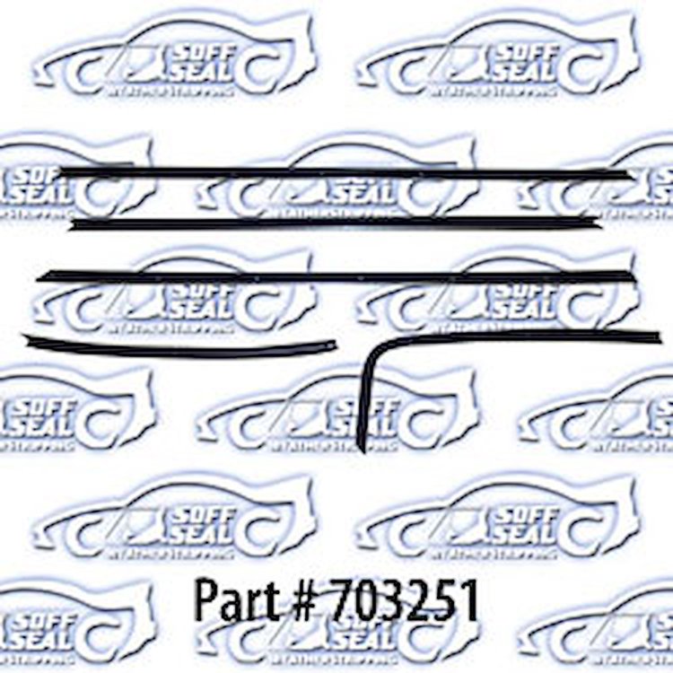 Window weatherstrip for 70-72 Buick Skylark Gran Sport 2 Door Hardtop