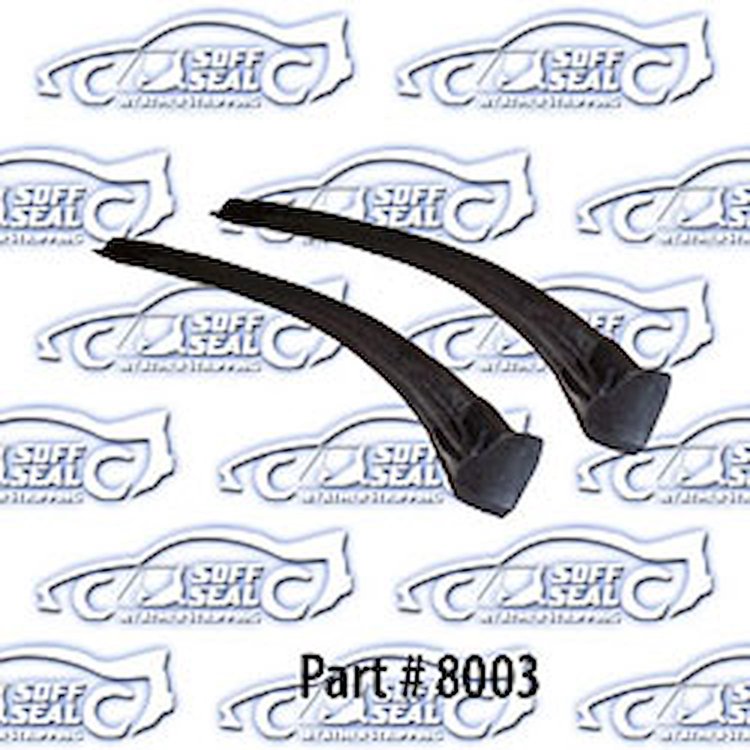 Pillar post weatherstrip with molded ends 65-69 Chevrolet Corvair