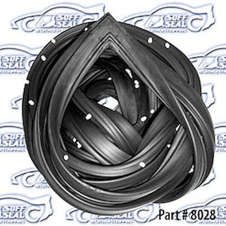 Door weatherstrip hatchback 75-80 Chevrolet Monza, Oldsmobile Starfire, Buick Skyhawk, Pontiac Sunbird H-Body