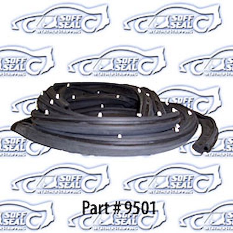 Slider door weatherstrip with clips 74-94 Chevrolet, Gm Series 10 20 30 Van