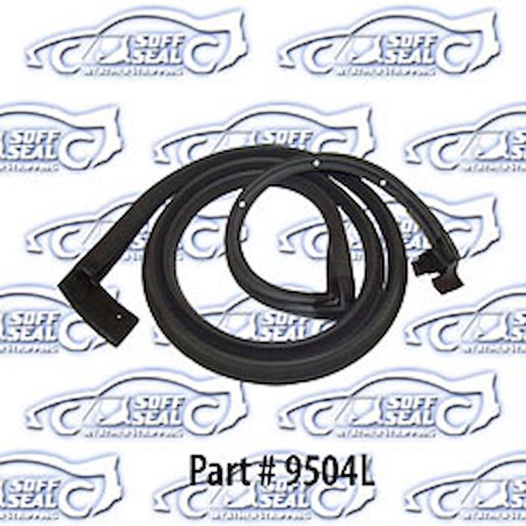 Hinged Side Door Weatherstrip W/ Clips Left Side