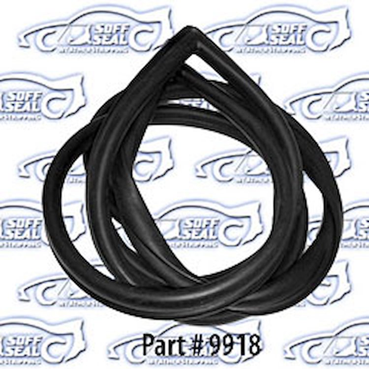 Rear glass channel, large window, with chrome 67-72 Chevrolet, Gmc Truck