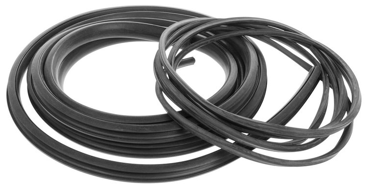 Large rear glass standard with black lockstrip 55-66 Chevrolet, Gmc Truck Standard