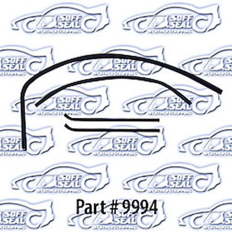 Window channel kit with framless glass div bar, win with strp, ch 60-63 Chevrolet, Gmc Truck