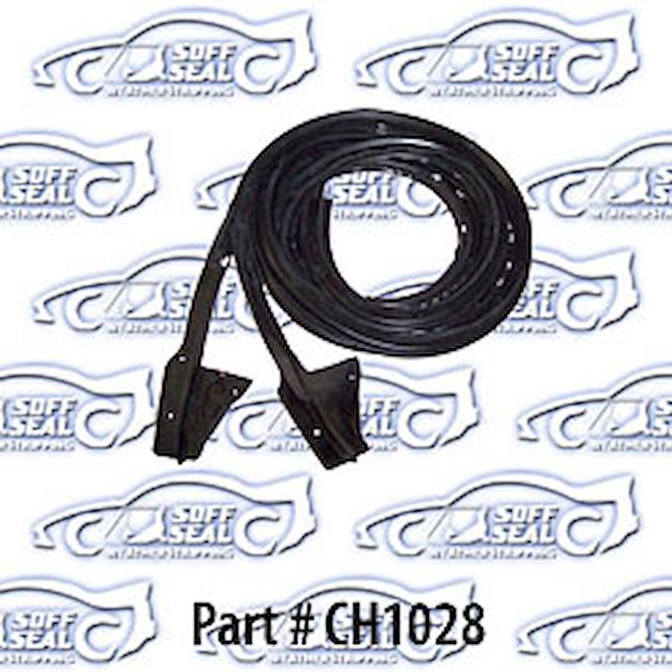 Door Weatherstrip W/ Clips 70-72 Dodge Demon, Plymouth Duster