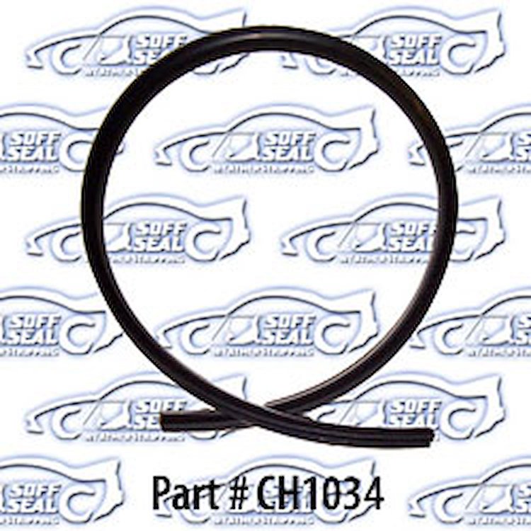 Hood to cowl seal - original w/ clips installed 63-66 Dodge Dart, Plymouth Valiant