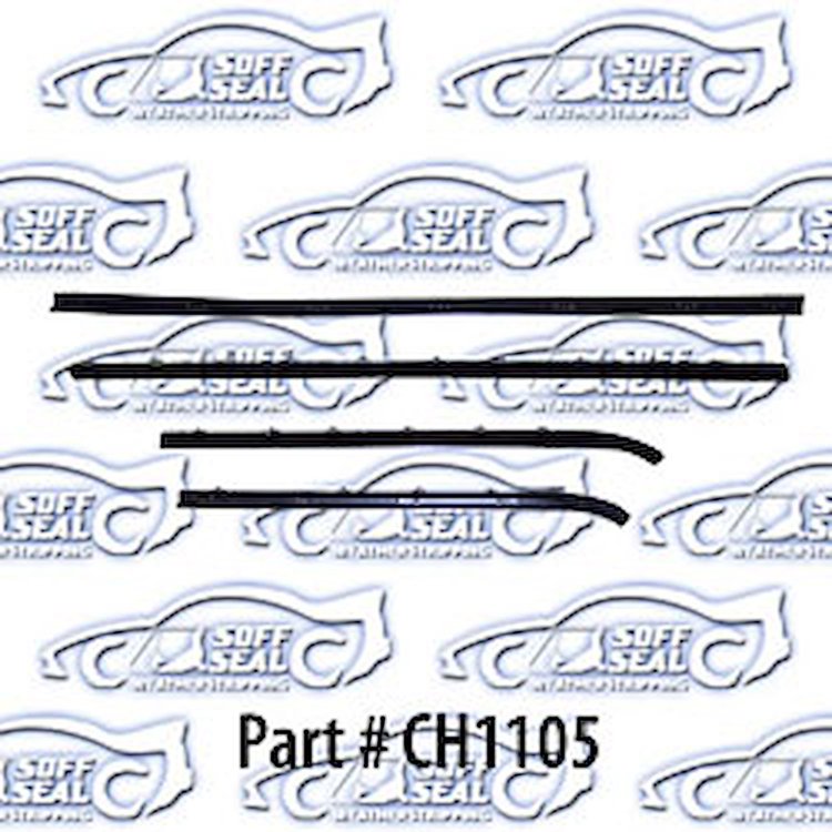 Window weatherstrip 67-69 Plymouth Barracuda Notchback
