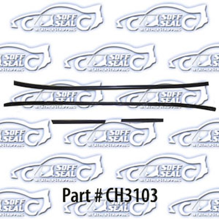 Window Weatherstrip Original Style 70 Dodge Challenger, Plymouth Barracuda