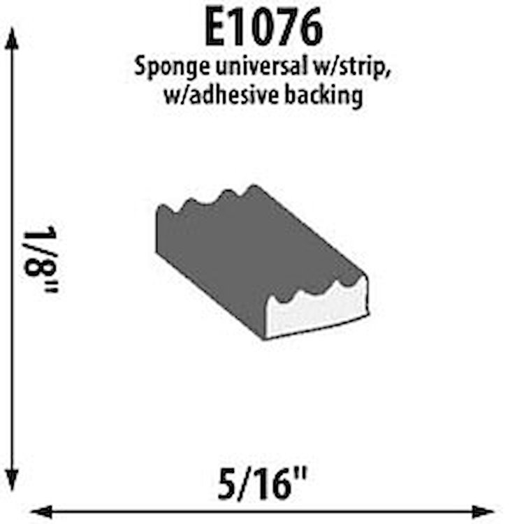 Self-Adhesive Extrusion Height: 1/8"