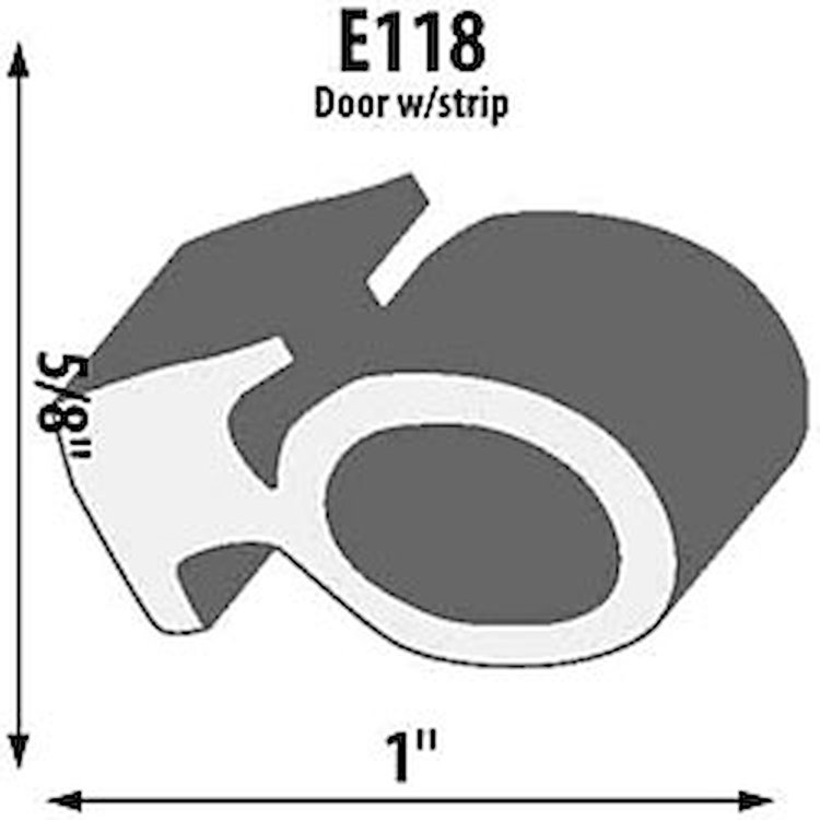 Door Extrusion Height: 1"