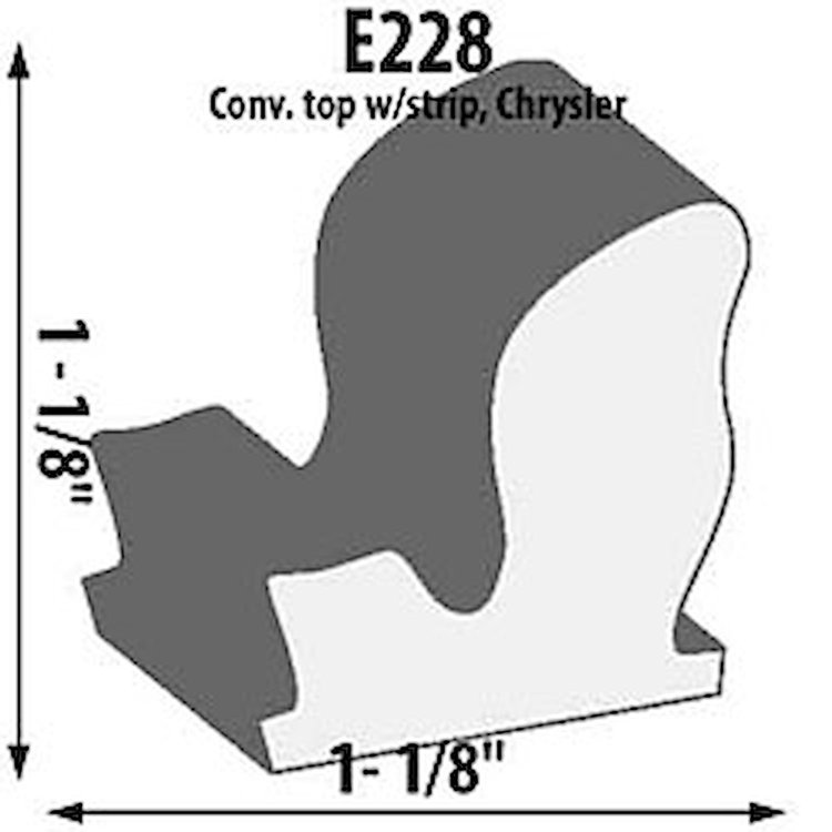 Pillar Post Extrusion Height: 3/4"