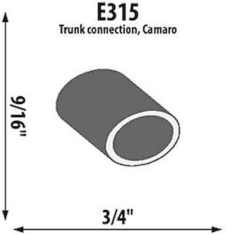 Trunk Connection Extrusion Diameter: 9/16"