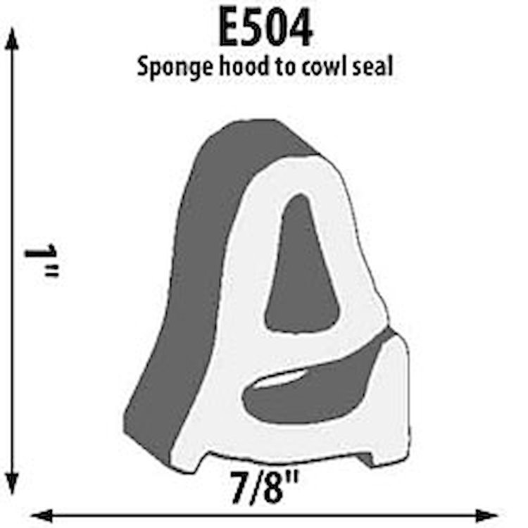Hood-to-Cowl Extrusion Height: 1"