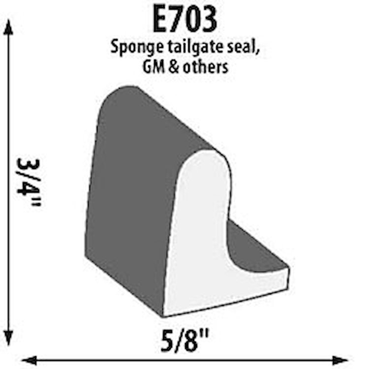 Tailgate Extrusion Height: 3/4"