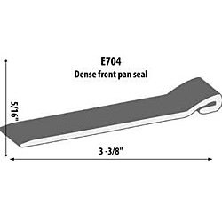 Front Pan Extrusion Height: 5/16"
