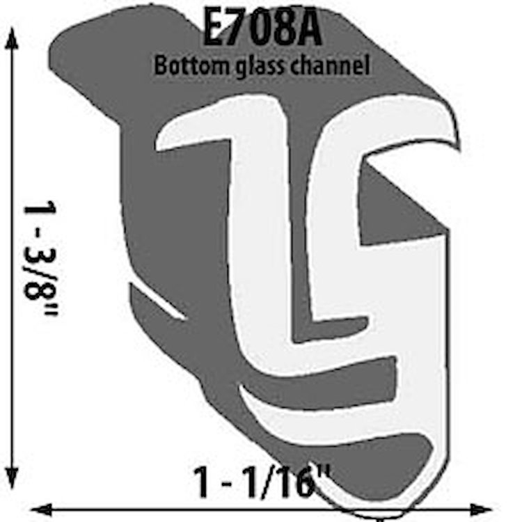 Glass Channel Extrusion Bottom