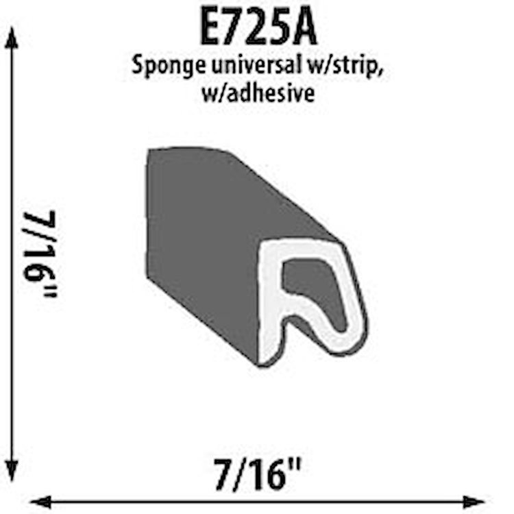 Self-Adhesive Extrusion Height: 7/16"