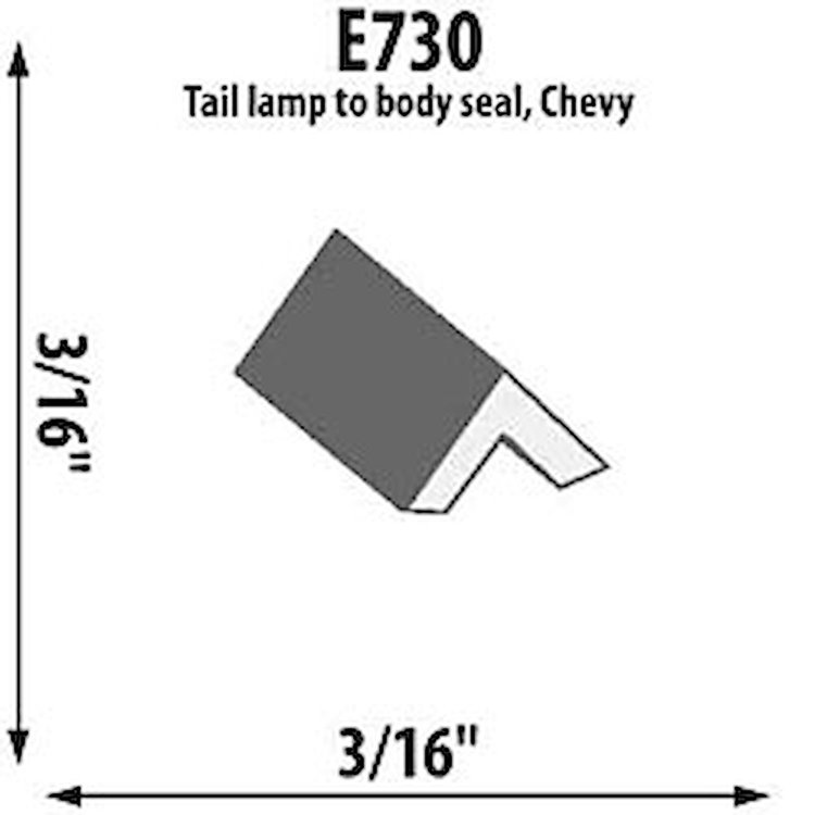 Tail Lamp-Body Extrusion Height: 3/16"