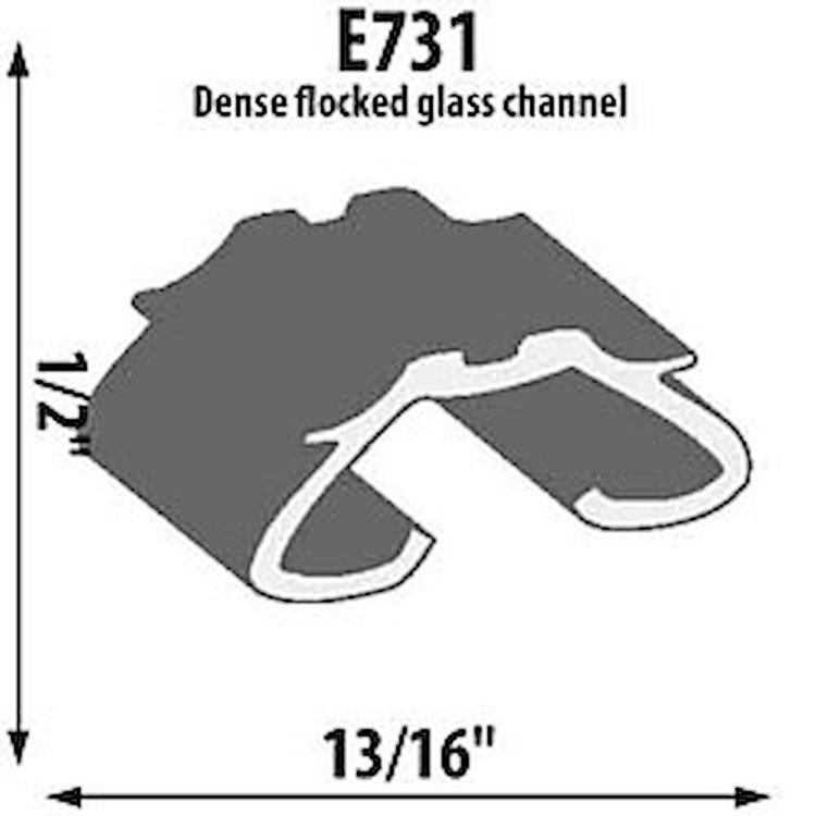 Glass Run Channel Extrustion Flocked
