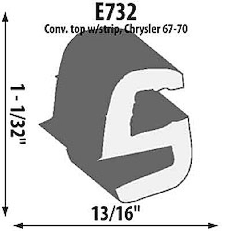 Glass Channel Extrusion Height: 1 1/32"